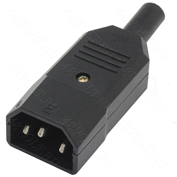 Компьютерный разъем штекер IEC 320 C14 на кабель